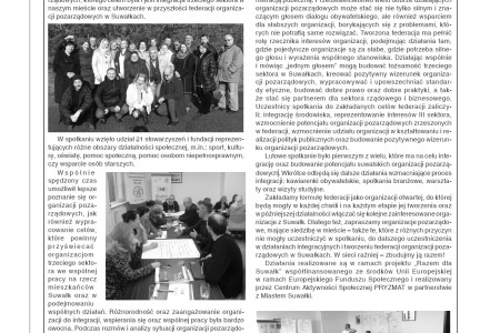 W Suwałkach Powstaje Federacja Organizacji Pozarządowych